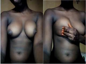 Tamil girl flaunts her breasts and pussy for your pleasure