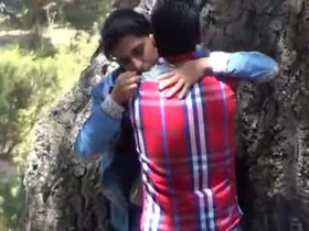 Indian girl engages in outdoor sex