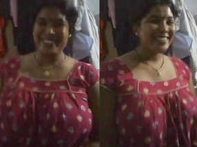 Indian aunt with large breasts and curvy figure