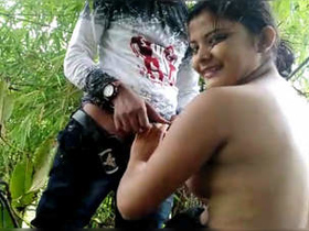 Rural Indian couple explores their wild side in the jungle