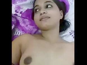 Reya, a Desi village girl, flaunts her open body and good tits
