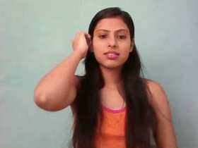 Desi girl enjoys solo play with dildo in front of camera