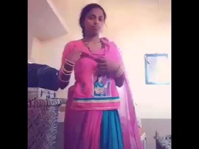 Village wife misbehaves at the bar in front of bartender