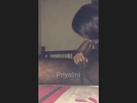 Indian beauty Priyalini rides her lover in a sensual video