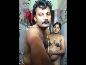 Passionate shower encounter with an expectant Indian wife