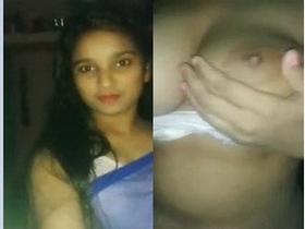 Curvy Indian college student flaunts her big tits