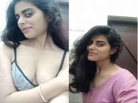 Pakistani girl records a nude video for her boyfriend