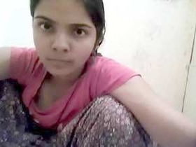 Adorable Indian girl Reya's intimate bathroom moment