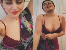 Curvy Desi beauty flaunts her assets in dance video