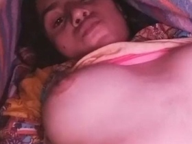 A seductive woman from India reveals herself in a hidden camera video