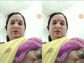 Naughty Bhabhi flaunts her big tits in public