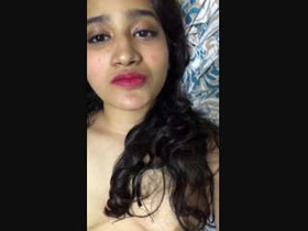 Desi girl plays with her boyfriend from afar