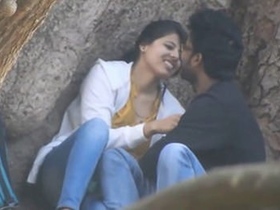 Naughty couple gets wild in the park