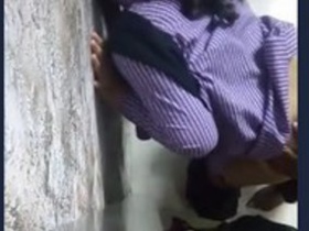 Desi college student gets doggy style fucking