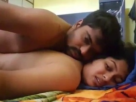 Passionate intercourse with a stunning girlfriend