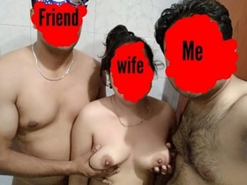 Couple shares a steamy threesome with their friend