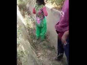 Randi's outdoor fucking in a rural village