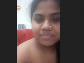 Village wife displays herself