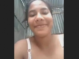 Aroused village girl experiences intense pussy rubbing
