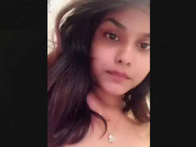 Cute desi girl flaunts her big boobs and pink pussy
