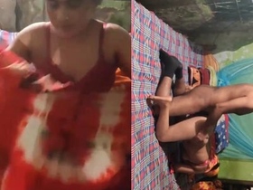 Desi couple gets caught having doggy style sex in a village