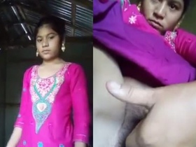 Married village girl masturbates in public