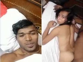 Exclusive Desi couple enjoys romantic hotel stay and intense sex