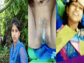 Desi couple's steamy jungle sex captured in MMS