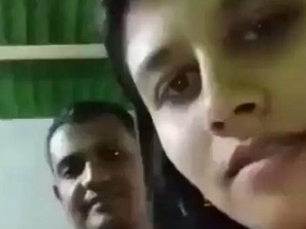 Newlywed Indian couple shares intimate moments in bedroom
