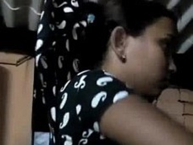 Secretly recorded Tamil beauty undressing and engaging in sexual acts