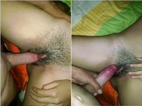 Rare video of a girl with a tight pussy getting barely fucked by her lover