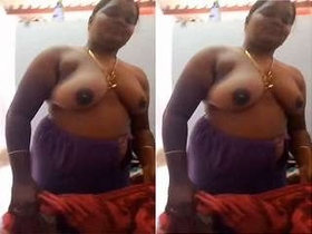 Tamil wife massages her husband's chest in steamy video