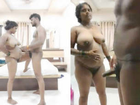 Indian lovers get intimate in a hotel room: A compilation of three erotic clips