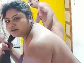 South Asian older woman aggressively penetrated by manager