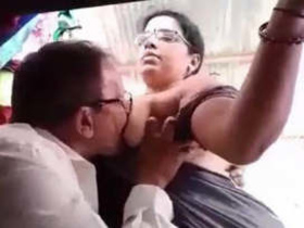 Indian wife fondles and sucks breasts