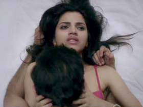 Indian girl seducing her lover with sensual moves