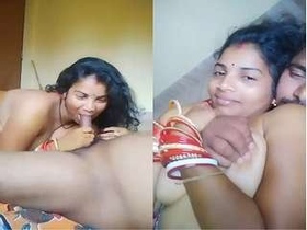 Desi wife gives her husband a blowjob and rides him in the video