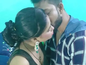 Indian auntie's naughty sex video with her partner