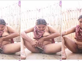 Watch a Bangladeshi girl shave her pussy with a homemade razor in this steamy video