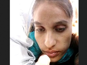 Passionate oral sex in a moving vehicle