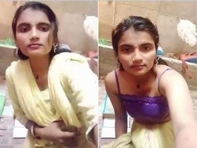 Rural Indian woman flaunts her body in a video