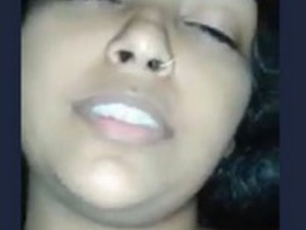 Adorable Indian girl captures her nude body on video