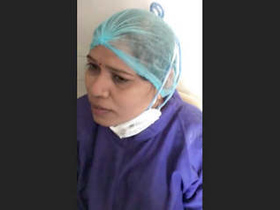 Desi nurse gives a blowjob at the hospital
