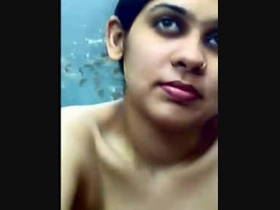 College girl Manjula records professor's intimate touch on her naked pussy