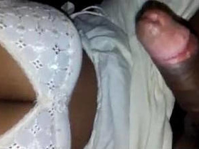 Aroused Indian wife eagerly giving oral pleasure