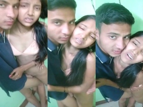 Desi college girl's first time getting her pussy licked and fingered
