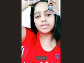 Seductive Indian beauty shares her ample bosom and intimate area in a video chat