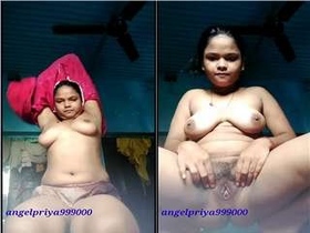 Priya, a stunning Indian girl, flaunts her naked body in a sensual video