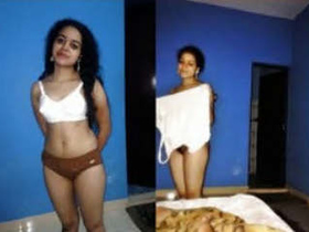 Shy Mallu gets recorded by her boyfriend and enjoys every moment