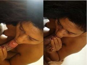 Tamil wife gives a steamy blowjob